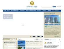 Tablet Screenshot of luxurybeach.com